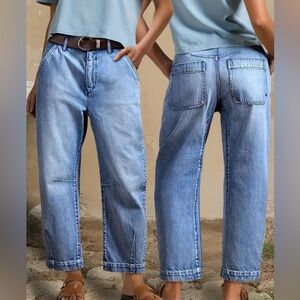 Barrel Leg Boyfriend Cross Jeans